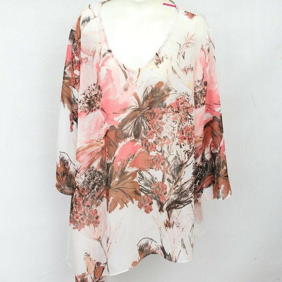 Travelers Collection By Chicos Dresses & Skirts - Travelers Collection By Chicos Chiffon Sheer